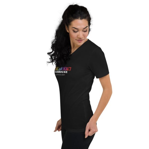 Unisex Short Sleeve V-Neck T-Shirt - Image 3